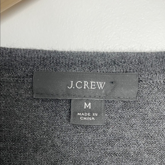 J. Crew Women's Crew Neck Sweater Charcoal M - Picture 4 of 5